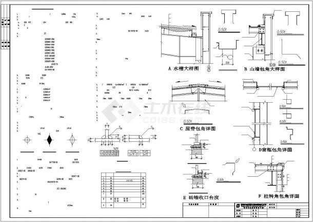 某地区仓库钢结构建筑设计施工CAD图纸-图一