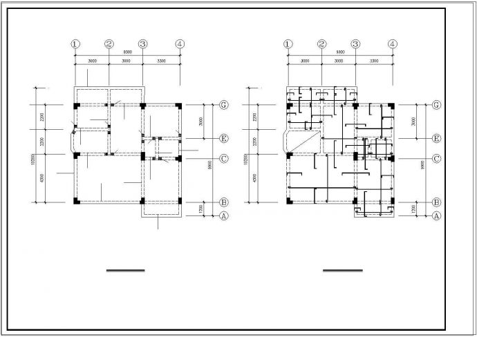 三层别墅cad结构设计施工图带效果图_图1