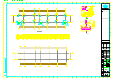 带顶棚球场图纸配套用房结构施工图_图1