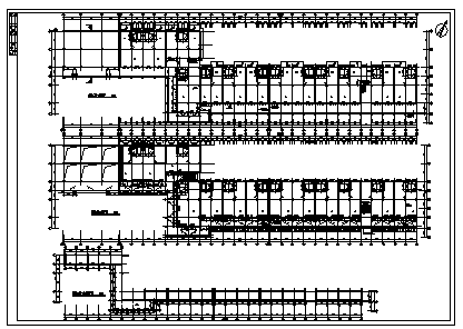 某三层带夹层商业步行街建筑设计cad图，共二十张_图1