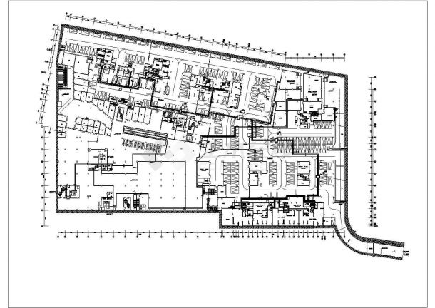 四层商场购物中心空调通风排烟系统设计CAD施工图-图一