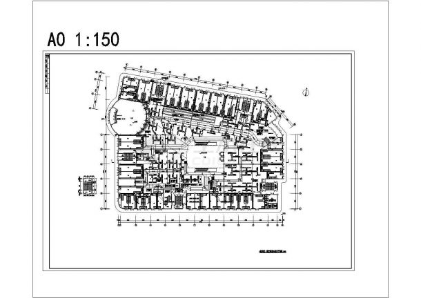 四层商场购物中心空调通风排烟系统设计CAD施工图-图二