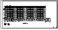 六层砖混结构商住楼建筑设计cad图(带阁楼设计，共十二张)_图1