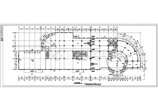 江西省乐平市翡翠山湖酒店施工设计CAD图纸-图二