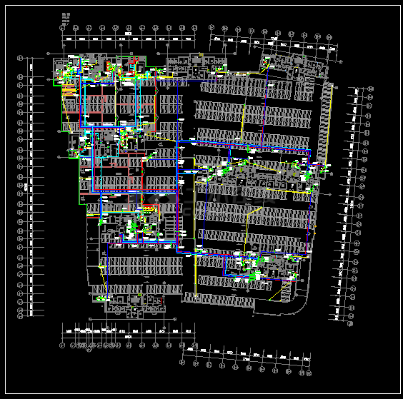 某住宅项目地下室动力配电设计CAD图-图一