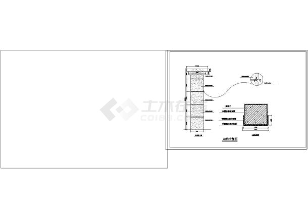 别墅装修柱子装饰做法设计cad施工图-图一