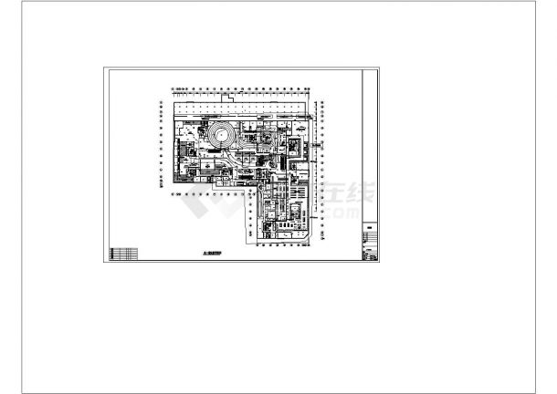 沈阳某百货店安防弱电工程cad图纸设计-图一