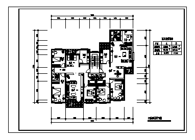 某五层单元式住宅楼全套建筑设计cad图(含平立面图，共十六张)-图二