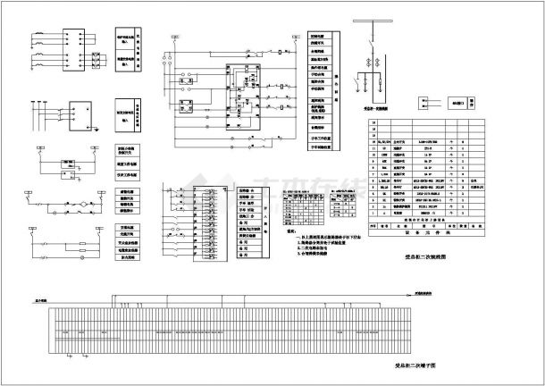 10KV变电站CAD电气图-图二