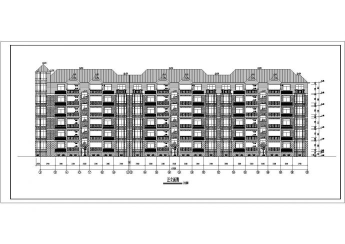 漳州市某小区5100平米六层砌体结构住宅楼全套建筑设计CAD图纸_图1
