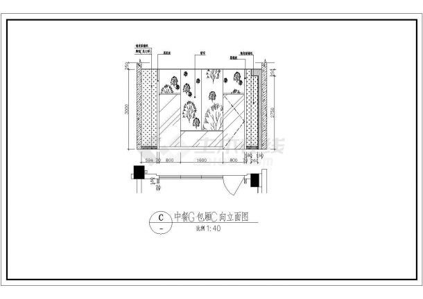 【常熟】某酒店中餐厅装修设计CAD图纸-图一