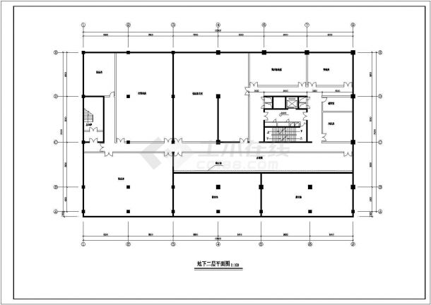 1.2万平米26层剪力墙结构住宅楼平立剖面设计CAD图纸（含设备层）-图一