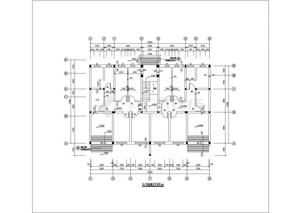 3500平米6层砖混结构住宅楼建筑设计CAD图纸（含半地下室和阁楼）-图二