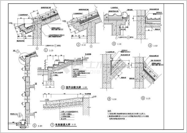 三层别墅全套建筑方案CAD图纸-图二