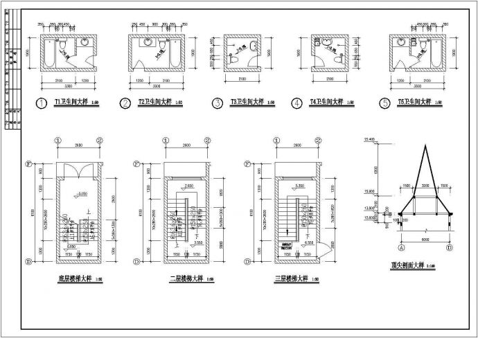 453平米别墅建筑设计施工图_图1