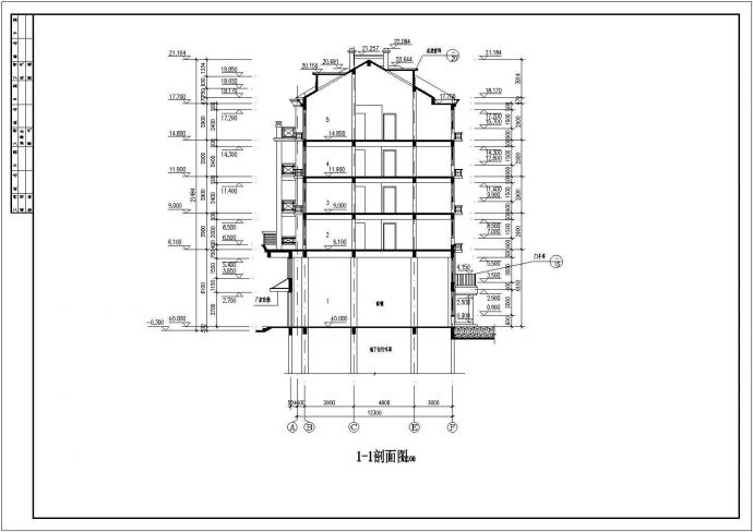 复古私人住宅建筑设计CAD参考图_图1