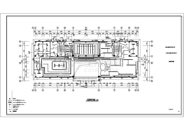 文创中心室内装修工程（文体中心）电设计CAD图-图一