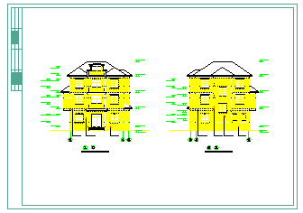 某经典小别墅建筑CAD细节布置图-图一