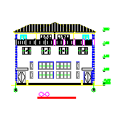 某地小别墅建筑cad设计方案图_图1