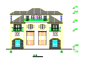 某小别墅方案建筑设计cad图纸_图1
