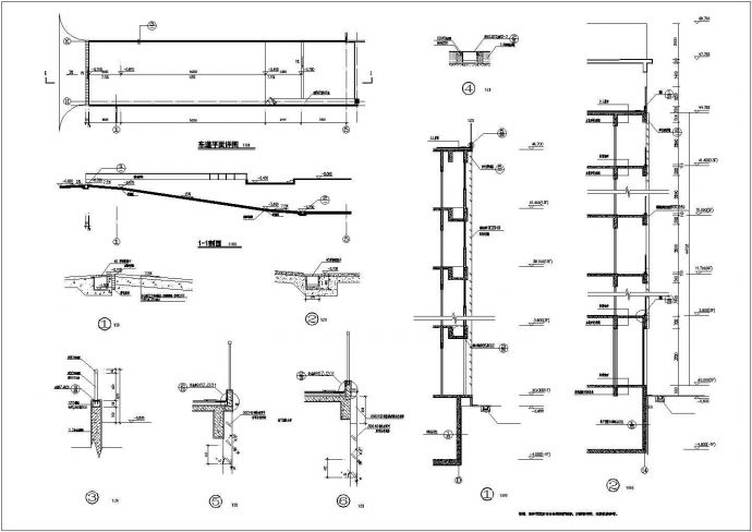 某省体育局运动员公寓车道和百叶建筑设计CAD方案图_图1