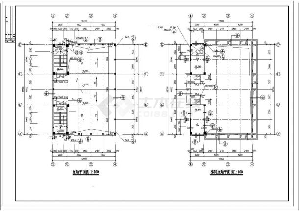 某地多层私人自建别墅建筑设计CAD图-图二