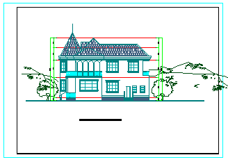 某沿街商业及别墅方案建筑cad设计图纸_图1