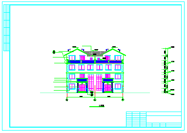 一套经典别墅设计cad建筑图_图1