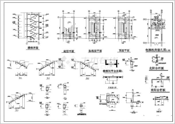 某十一层框架小高层住宅楼建筑结构全套设计施工CAD图纸-图二