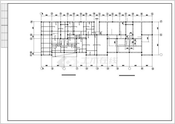 某5+1阁楼砖混住宅楼建筑结构设计施工CAD图纸-图一