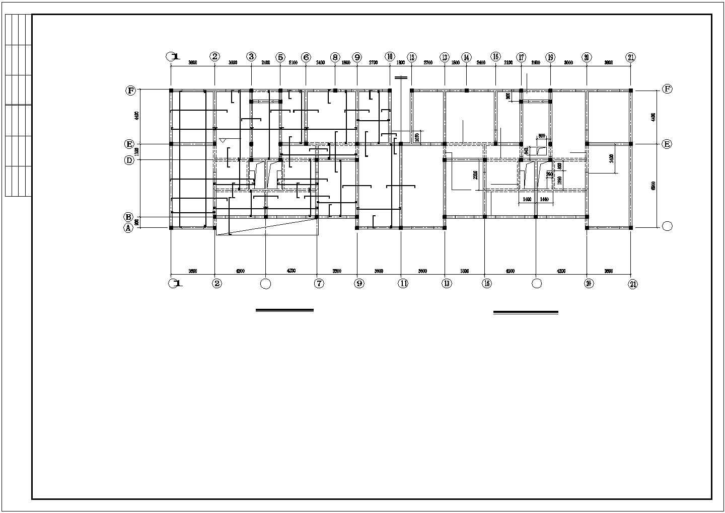 某5+1阁楼砖混住宅楼建筑结构设计施工CAD图纸