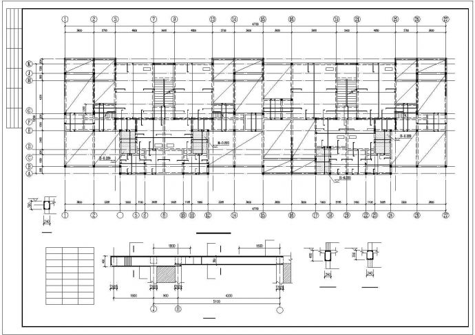 某6层砖混住宅楼建筑结构设计施工CAD图纸_图1