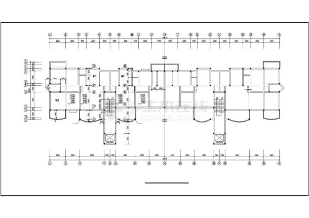 某七层砖混单元住宅楼建筑结构设计施工CAD图纸-图一