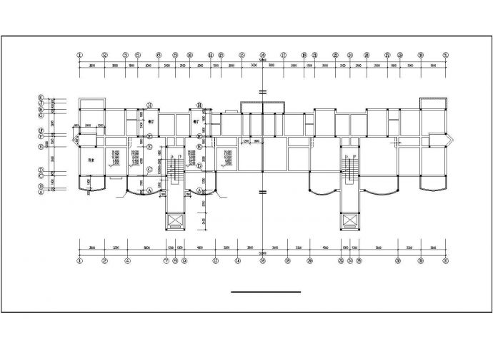 某七层砖混单元住宅楼建筑结构设计施工CAD图纸_图1