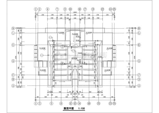 赣州市某小区9600平米11层框架结构住宅楼全套建筑设计CAD图纸-图一
