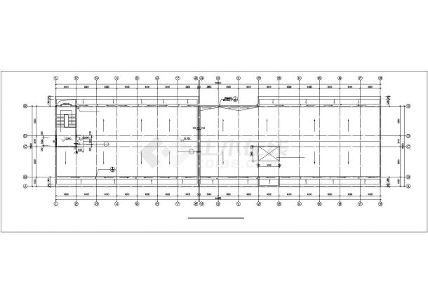 临沂市某职业学院4500平米5层砖混宿舍楼平立面设计CAD图纸-图二