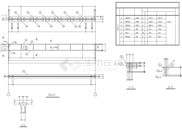 某地区单层钢制品厂钢结构车间建筑结构设计施工CAD图纸-图一