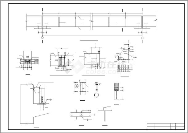 厂房设计_某地区工业区18m跨带吊车厂房建筑结构设计施工CAD图纸-图二