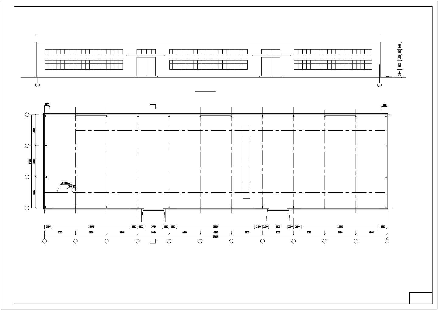 厂房设计_某地区工业区18m钢结构厂房建筑结构设计施工CAD图纸