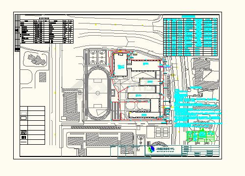某中学电气施工cad非常标准图纸-图二