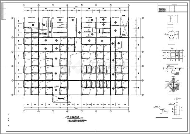 某工业区饲料公司钢结构车间建筑结构设计施工CAD图纸-图一