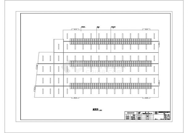 某公司车间一号厂房钢结构CAD图纸-图二