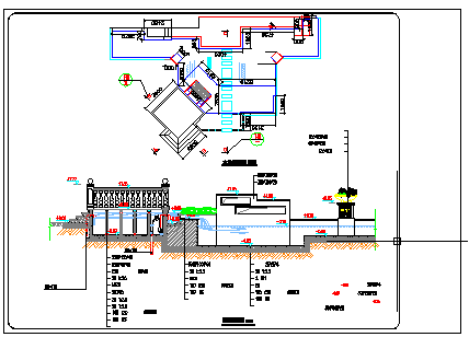 42.31x28m别墅庭院景观施工cad全图-图二