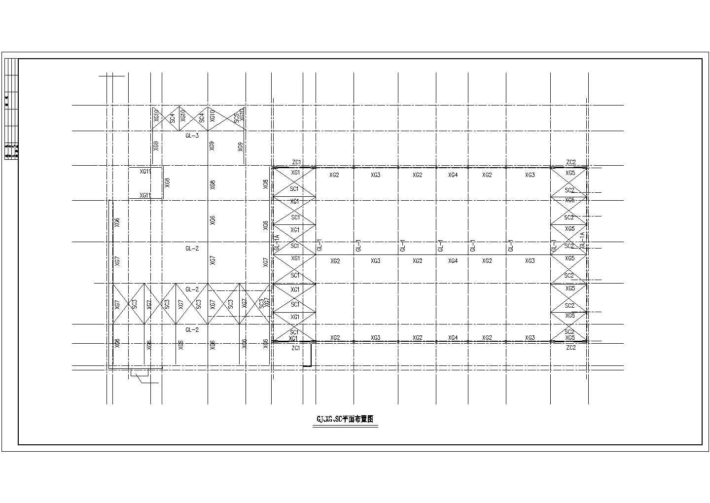 某地区钢构商业4S店建筑设计施工CAD图纸