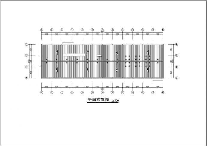 某地区钢架构厂房建筑设计施工CAD图纸_图1