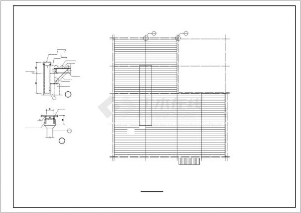 某地区园区钢架构大型厂房建筑设计施工CAD图纸-图一