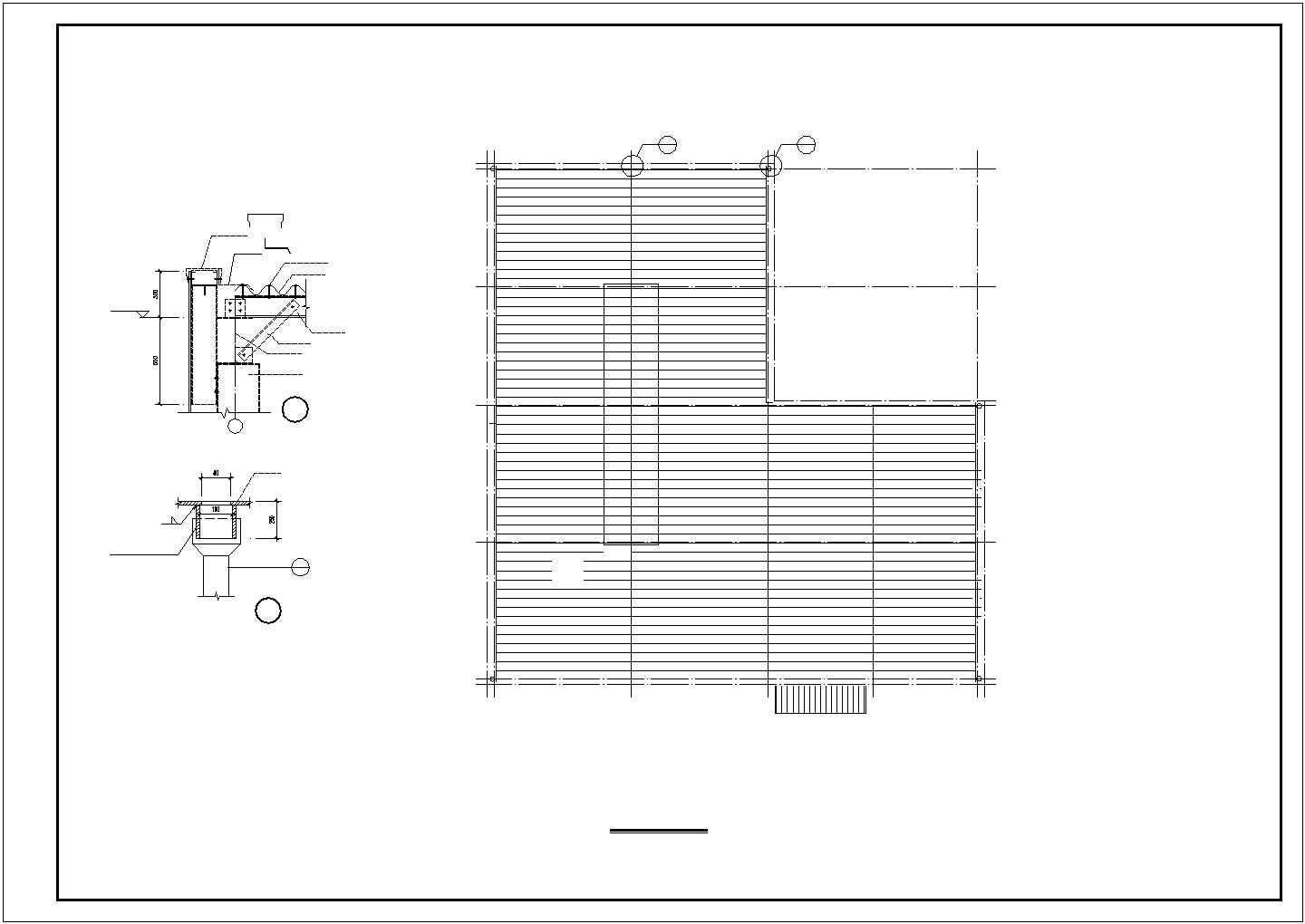 某地区园区钢架构大型厂房建筑设计施工CAD图纸