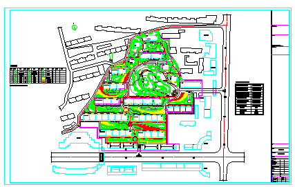 兀术花园规划l绿化cad设计图-图二