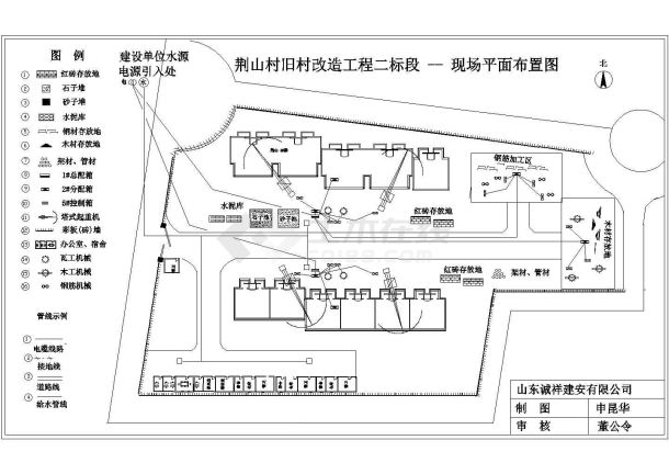 安徽省亳州市某市村旧村改造施工CAD施工图纸-图一