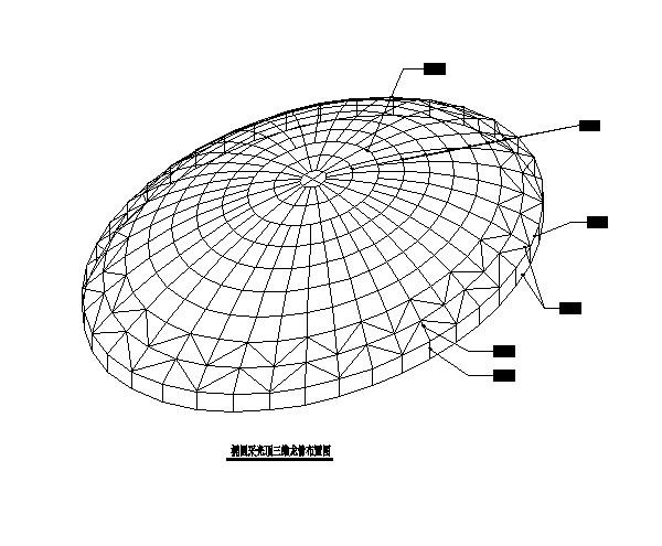 椭圆采光顶钢结构平面布置图_图1